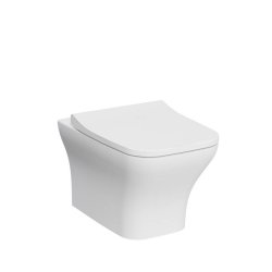 Kartell Eklipse Square Wall Hung Rimless WC Pan