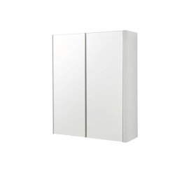 Kartell Arc 500mm White 2 Door Mirror Cabinet