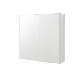 Kartell Arc 600mm White 2 Door Mirror Cabinet