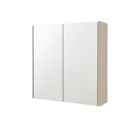 Kartell Arc 600mm Cashmere 2 Door Mirror Cabinet