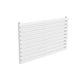 Reina Nevah 590x1000mm White Mild Steel Single Horizontal Radiator