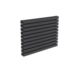 Reina Nevah 590x600mm Anthracite Mild Steel Double Horizontal Radiator