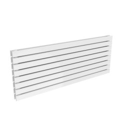 Reina Rione 544x1400mm White Mild Steel Double Horizontal Radiator