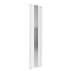 Reina Reflect 1800x445mm White Mild Steel Designer Radiator