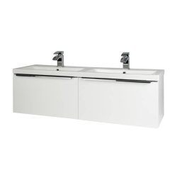 Kartell Kore 1200mm White Wall Mounted Twin Drawer Vanity Unit & Basin