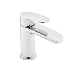 Kartell Verve Chrome Mini Mono Basin Mixer with Click Waste