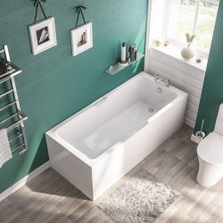 Beaufort Portland SE 1700 x 700mm Reinforced Twin Grip Low Level Bath