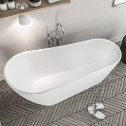 Beaufort Wickham White 1525 Freestanding Bath