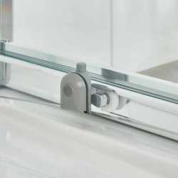 Nuie Ella 1000mm Chrome Framed Single Sliding Shower Door