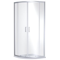 Nuie Rene 800mm Chrome Framed Quadrant Shower Enclosure