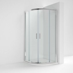 Nuie Rene 800mm Chrome Framed Quadrant Shower Enclosure Lifestyle