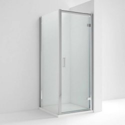 Nuie Rene 800mm Chrome Framed Hinged Shower Door