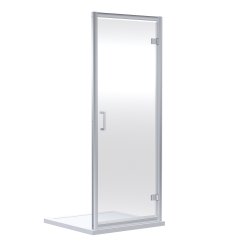 Nuie Rene 700mm Chrome Framed Hinged Shower Door