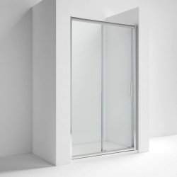 Nuie Rene 1200mm Chrome Framed Single Sliding Shower Door