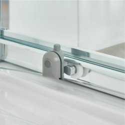 Nuie Ella 760mm Chrome Framed Corner Entry Shower Enclosure