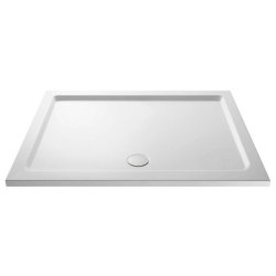 Nuie 1400x800mm Gloss White Rectangular Shower Tray