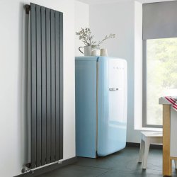 Kartell Boston 410x1200mm Anthracite Single Designer Radiator