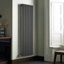 Kartell Aspen 1600x430mm Anthracite Single Designer Radiator