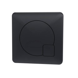 Nuie Black Square Dual Flush Push Plate