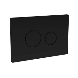 Nuie Black Round Flush Plate for Pneumatic Dual Flush