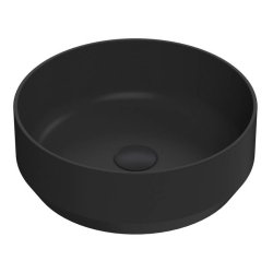 Nuie Luxe Black 350mm Circle Countertop Basin