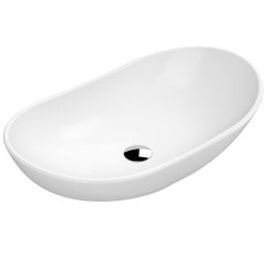 Nuie Luxe White 615mm Round Countertop Basin