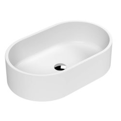 Nuie Luxe White 565mm Oval Countertop Basin