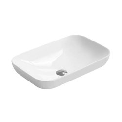 Nuie White 520mm Rectangular Countertop Basin