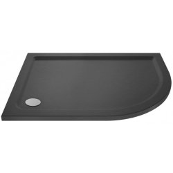 Nuie 900x760mm Slate Grey RH Offset Quadrant Shower Tray