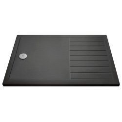 Nuie 1600x800mm Slate Grey Walk In Wetroom Shower Tray