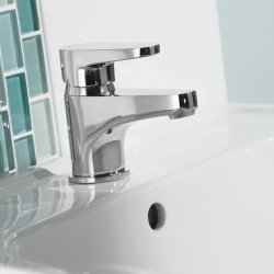 Bristan Quest Basin Mixer with Clicker Waste