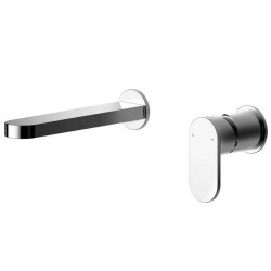 Nuie Binsey Chrome 2TH Wall Mounted Basin Mixer