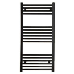 Kartell K-Rail Black 800 x 500mm Straight 22mm Towel Rail