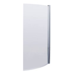 Nuie Pacific 6mm Chrome Curved Hinged B Bath Screen