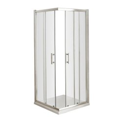 Nuie Pacific Chrome 800mm Corner Entry Shower Enclosure