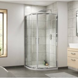 Nuie Pacific Chrome 800mm Quadrant Shower Enclosure