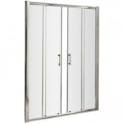 Nuie Pacific Chrome 1700mm Double Sliding Shower Door