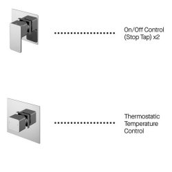 Nuie Spa Collection Windon Bundle 2 Outlet Valve with Stop Taps