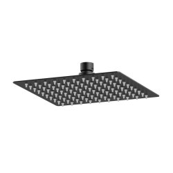 Nuie Windon Matt Black Square Fixed Shower Head