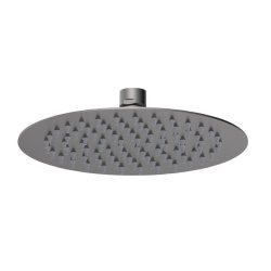 Nuie Arvan Brushed Gunmetal Circular Fixed Shower Head