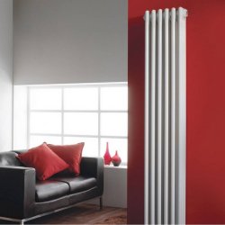 Nuie Colosseum White 1500 x 287mm Vertical Radiator