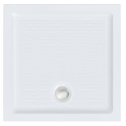 Roman Anti Slip 900mm White Square Shower Tray