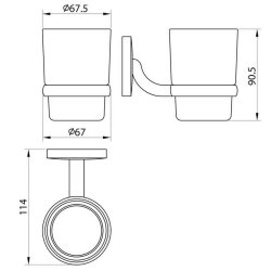 Scudo Beta Chrome Tumbler Holder