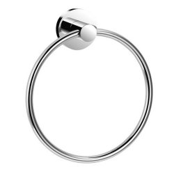 Scudo Delta Chrome Towel Ring