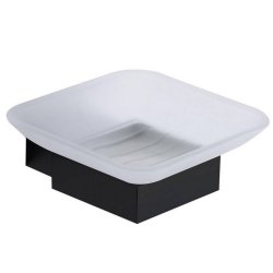 Scudo Mono Matt Black Soap Dish Holder