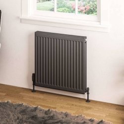 Eastbrook 600 x 600mm Anthracite Type 21 Compact Panel Radiator