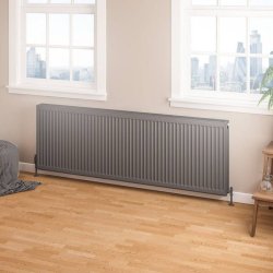 Eastbrook 600 x 1800mm Anthracite Type 22 Compact Panel Radiator