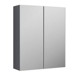 Nuie Athena 600mm Grey Mirror Cabinet