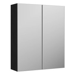 Nuie Athena 600mm Black Mirror Cabinet