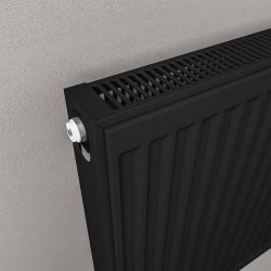 Eastbrook 600 x 1400mm Black Type 22 Compact Panel Radiator